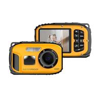 Andoer Appareil photo numérique étanche 1080p 48 MP - Écran IPS de 6,1 cm - IP68 - Profondeur étanche à 5 m - Mise au point automatique - Zoom numérique x4 - Cadeau d'anniversaire pour enfants,