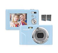 Andoer Appareil Photo numérique Portable 48MP 1080P Écran IPS 2,4 Pouces Zoom 16X Mise au Point Automatique Retardateur 128 Go Mémoire étendue Détection de Visage Anti-tremblement