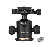 Andoer BK-03 Rotule Trépied Universelle Appareil Photo Rotule avec Plaque de Dégagement Rapide 1/4 vis pour Appareil Photo Reflex SLR avec Adaptateur à vis 1/4"à 3/8"