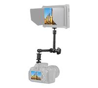 Andoer Bras Magique à Friction articulé en Alliage d'aluminium de 11 Pouces avec Support de Chaussure Froide + Clip de Tube réglable Super Clamp avec Trou de vis de 1/4 Pouces et 3/8 Pouces