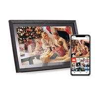 Andoer Cadres photos numériques WiFi de 18,5 pouces, écran IPS 1920 x 1080, contrôle tactile, stockage de 16 Go, rotation automatique, partage de photos via l'application avec support arrière