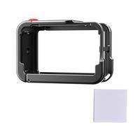 Andoer Cage ultra légère en aluminium pour appareil photo Action 5Pro/4/3. Compatible avec les filtres ND-CPL et vis 1/4" pour sabot froid (noir)