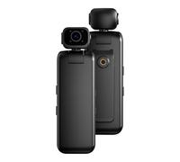 Andoer Caméra corporelle portable 2K avec enregistrement audio et vidéo, mini caméra vidéo numérique, objectif rotatif à 355°, vision nocturne avec clip arrière