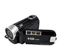 Andoer - Caméra vidéo numérique portable 1080p haute définition, caméscope DV, 16 MP, écran LCD de 2,7 pouces, zoom numérique 16X, batterie intégrée