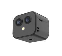 Andoer Caméra WiFi 4K pour moniteur sans fil double objectif 170° grand-angle APP interphone bidirectionnel à distance batterie intégrée caméra de surveillance sans fil magnétique