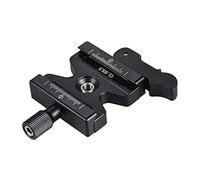 Andoer CL-50LS Aluminium Quick Release Plate with 1/4"& 3/8" Lever Type Taps, Compatible with Arca Standard Gimbal/Stand/Quick Release Plate (# 1)