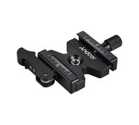 Andoer CL-50LS Aluminium Schnellwechselplatte - Schnellverschluss-Klemme mit 1/4" und 3/8" Schraubenloch - Kompatibel mit allen Arca-Swiss Stativköpfen
