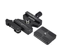 Andoer CL-50LS Dévidoir Rapide en Aluminium Plaque de Changement Rapide avec Levier de Type 1/4"& 3/8" Trou de vis Compatible avec Plaque de Changement Rapide Arca Swiss Standard (# 2)