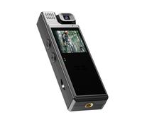 Andoer Corpora Mini caméra 4K Corps de police CAM avec objectif rotatif à 180°, écran TFT 1,3", vision nocturne détection de mouvement pour enregistrement quotidien/service/livraison/conférence