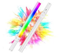 Andoer D2 Handheld RGB Light Tube LED Video Light Wand 2500K/5500K/8500K Dimmable 7 Colorful Light Effects Built-in Battery for Vlog Live Streaming Product Portrait Photography