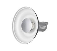 Andoer Diffuseur de plaque de beauté réflecteur de photographie de studio de 41,2 cm/16 pouces avec grille en nid d'abeille et chiffon doux pour lumière stroboscopique Speedlite avec montage Bowens