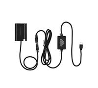 Andoer DMW-DCC17 Batterie factice avec câble adaptateur d'alimentation de type C DMW-BLK22 Coupleur de batterie factice Accessoire de rechange pour appareils photo Panasonic LUMIX S5 DC-S5 DC-S5K