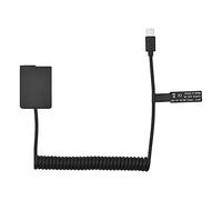 Andoer DMW-DCC8 Adaptateur de coupleur USB-C pour Batterie factice BLC12 Coupleur de Batterie factice avec Remplacement du câble d'alimentation à Ressort pour Lumix DMC-FZ300 FZ2000 G6 G7 G80