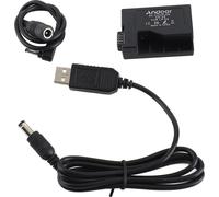 Andoer DR-E8 batterie factice avec DC Power Bank câble adaptateur USB de remplacement pour LP-E8 Canon EOS 550D 600D 650D 700D Appareils photo reflex numériques