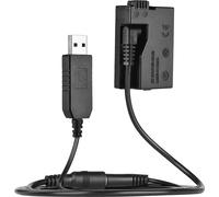 Andoer DR-E8 batterie factice avec DC Power Bank câble adaptateur USB de remplacement pour LP-E8 pour Canon EOS 550D 600D 650D 700D DSLR Caméras