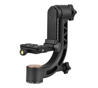Andoer Heavy Duty 360° Aperçu Cardan Trépied Tête Alliage d'aluminium 15kg/33lbs Capacité de charge avec vis de 1/4 pouce Plaque à dégagement rapide Niveau à bulle pour appareils photo reflex
