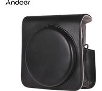 Andoer Housse de protection en cuirPolyuréthaneavec sangle réglable pour Fujifilm Instax Square SQ6 appareil photo instantané noir