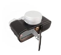 Andoer Housse de protection pour appareil photo portable, style rétro, sac de transport, design inférieur avec ouverture et bandoulière pour appareil photo Fujifilm X100VI, noir