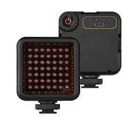 Andoer IR49S Mini Lumière de Vision Nocturne IR - Lumière de Photographie Infrarouge pour Caméra Vidéo, Caméscope - Batterie Rechargeable Intégrée avec 3 Support à Chaussure Froide pour Vlog, YouTube