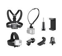 Andoer Kit d'accessoires pour caméra de sport Andoer Support de sangle de poitrine Sangle de tête Support pour le cou Support pour téléphone cyclisme randonnée voyage enregistrement vidéo