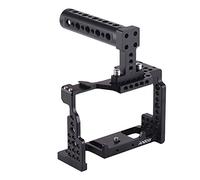 Andoer Kit de Cage Complète Poignée Supérieure Film Vidéo Faire Un Stabilisateur en Alliage d'Aluminium Cage en Alliage d'Aluminium pour Caméra Sony A7II / A7III / A7SII / A7M3 / A7RII / A7RIII