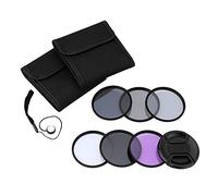 Andoer Kit de Filtres 55mm UV + CPL + FLD + ND (ND2 ND4 ND8) pour Photographie Filtre de Densit¨¦ Neutre et Fluorescent Ultra-Violet Circulaire pour Nikon for Canon Pentax DSLR