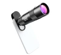 Andoer Kit d'objectifs pour Smartphone Macro Version mise à jour Téléobjectif pour téléphone de 400 mm pour smartphone avec objectif zoom avec clip universel pour chiffon de nettoyage, étui de