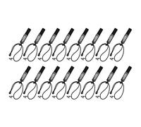 Andoer Lot de 16 clips de fond en mousseline pour studio photo - Noir