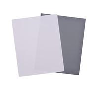 Andoer Lot de cartes blanches de 25 x 20 cm - Grande taille - Carte grise - 18 % d'exposition - Pour photographie numérique, film, prise de vue vidéo