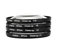 Andoer Lot de filtres Macro Gros Plan 67 mm + 1 +2 +4 +10 Compatible avec Les appareils Photo Reflex numériques Nikon D80 D90 D7000 Canon Tamron Sigma