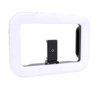Andoer Lumière RVB, Lumière de Téléphone Portable avec Télécommande et | PP ABS, 2 700 K à 6 500 K, 10 Niveaux de luminosité, Trois Supports pour Griffes Froides pour les Appels Vidéo en Direct et