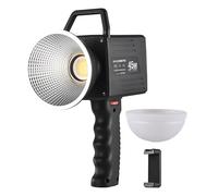 Andoer Lumière vidéo LED portable, 45 W, lumière vidéo COB 2800 K à 6800 K, intensité variable, lumière continue de studio avec poignée, diffuseur réflecteur pour photographie en streaming en direct