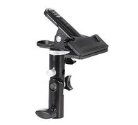 Andoer Métal Clamp Clip Holder avec 5/8 " support Lumière Attachment 1/4" ?3/8" vis adaptateur de montage pivotant pour Photo Studio réflecteur & fond