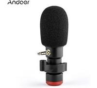 Andoer MIC06 Mini Plug-in Smartphone Microphone Micro 3.5mm Prise TRRS pour enregistrement vidéo Smartphone / Live