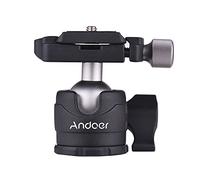 Andoer Mini tête sphérique trépied 360 degrés avec Plaque de dégagement Rapide et Niveau à Bulle