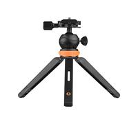 Andoer Mini trépied de Bureau Portable avec 2 Niveaux de Hauteur réglable Max. Vis portante 1,2 kg 1/4 Pouce pour Appareil Photo caméscope Smartphone