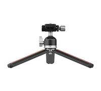 Andoer Mini trépied de table avec tête de boule rotative à 360° Vis de 1/4 pouce Plaque QR en alliage d'aluminium Capacité de charge de 5 kg pour caméscope compact DSLR ILDC Caméra Smartphone