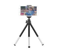 Andoer Mini trépied Support de trépied de bureau extensible à 2 sections Support de vis de 1/4" pour téléphone Max Charge 0,5 kg Noir