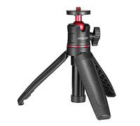 Andoer MT-08 Mini trépied de bureau et perche à selfie, tête sphérique 360°, fixation à vis 1/4", pour selfie, vlogging, smartphone et appareil photo reflex, matériau ABS