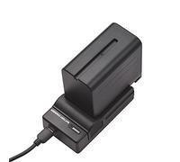 Andoer NP-F960/NP-F970 Batterie et chargeur pour appareil photo Kit 1PC 7,2 V 7800 mAh Grande batterie rechargeable avec câble USB de rechange pour SONY NP-F550 F570 F750 F770 F960 F970