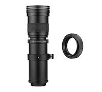 Andoer Objectif d'appareil photo MF Super téléobjectif F / 8.3-16 420-800 mm T2 pour support Sony Alpha A55 A33 A550 A500 A100 A200 A700 A300 A350 A900 A99 A77 II Min. olta Support AF A5D A7D