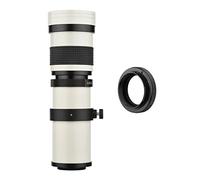 Andoer Objectif MF super téléobjectif F/8.3-16 420-800 mm T Mount avec bague d'adaptation universel filetage 1/4 de remplacement pour appareils photo Canon EOS 80D 77D 70D 60D 60Da 50D 7D 6D 5D T7i