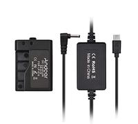 Andoer PD USB Type-C Câble vers DR-E10 Dummy Batterie Coupleur DC LP-E10 Remplacement pour Canon EOS Rebel T7 T6 T5 T3 Kiss X50 X70 EOS 1100D 1200D 1300D 1500D 2000D