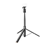 Andoer Perche à selfie de 62,99 pouces et trépied, monopode extensible, automatique, avec vis de 1/4", compatible avec les appareils photo d'action de téléphone portable, léger, portable, pour