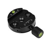 Andoer Pince à dégagement rapide en alliage d'aluminium 60 mm avec adaptateur/niveau à bulle 1/4" pour Arca Swiss QR Plate