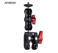 Andoer-Pince à tête sphérique multifonction,bras de serrage à boule,super pince avec filetage 1/4-20 pour moniteur,flash vidéo LED