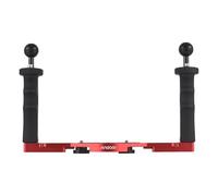 Andoer Plateforme de plongée à double poignée - Stabilisateur sous-marin réglable pour GoPro, Canon, Sony, Nikon et DSLR - Support de boîtier de plongée