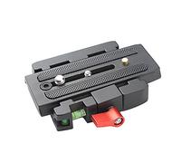 Andoer Quick Release Clamp Adaptateur Quick Release Plate P200 Compatible pour Manfrotto 501 500Ah 701HDV 503HDV Q5