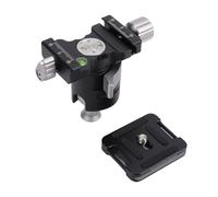 Andoer Rotule de Caméra, Rotule Panoramique en Alliage D'aluminium avec Plaque de Dégagement Rapide 1/4" pour Trépied