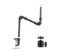 Andoer ST-01 Support de montage de bureau flexible avec adaptateur de tête sphérique à vis de 1/4 de pouce pour lumière de remplissage anneau de lumière LED Caméra Webcam Caméra Smartphone